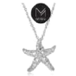 Misu 925 Sterling Silver Starfish Necklace